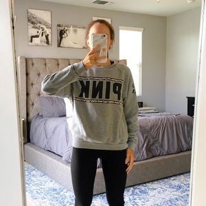 PINK crew neck sweatshirt